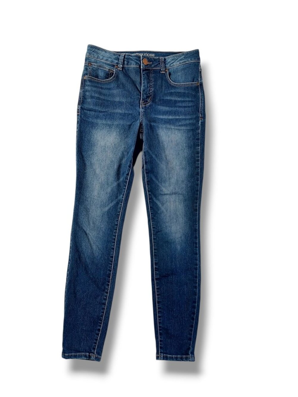 Maurices Womens Skinny Jeans Ever-flex Highrise Slimming Dark Wash Size 6 30x29